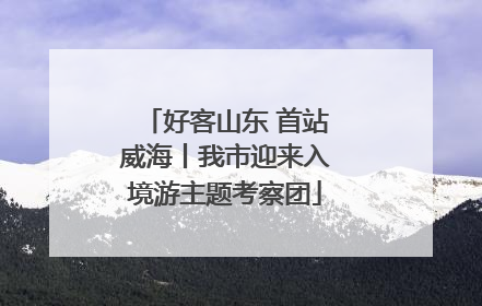 好客山东 首站威海丨我市迎来入境游主题考察团