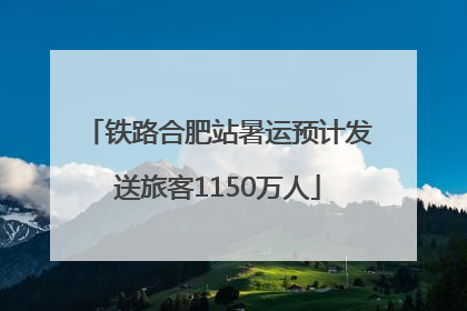 铁路合肥站暑运预计发送旅客1150万人